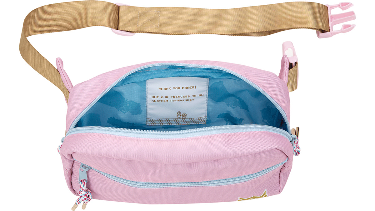 Peach bum bag top